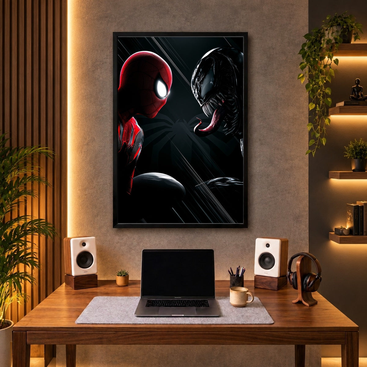 Spider-Man vs Venom — Ultimate Rivalry Wall Frame