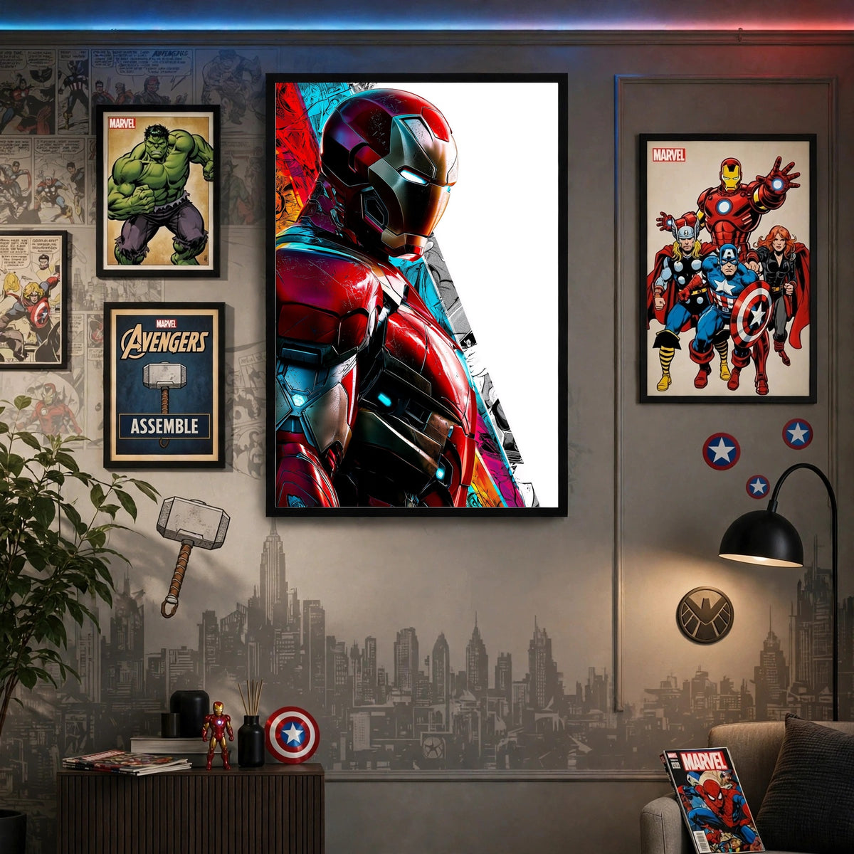 Iron Man — The Invincible Genius Wall Frame